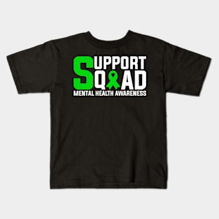 Mental Health Awareness Support Squad Kids T-Shirt